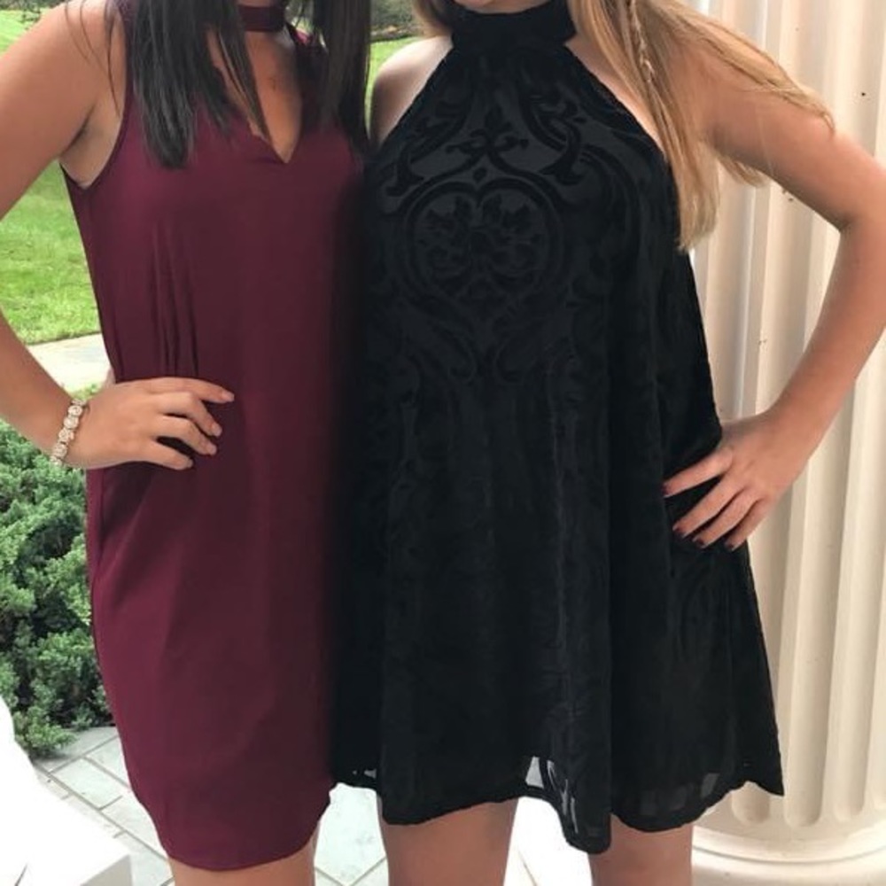 Francesca’s Hi-Neck Dress